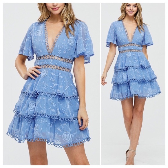 *ON BACK ORDER* Marianne Layered Ruffle Mini Dress - Picture 7 of 8